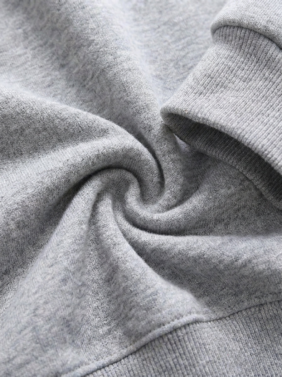 Chic Cutout V-Neck Oversized Sweatshirt