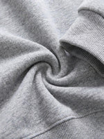 Chic Cutout V-Neck Oversized Sweatshirt