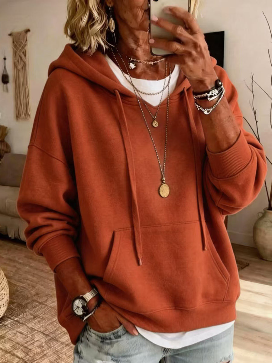 Relaxed-fit Casual Cotton Hoodie