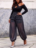 Elegant Crossover Halter Neck Knit Top