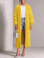 Loose-fit Knitted Cardigan With Fringe Details