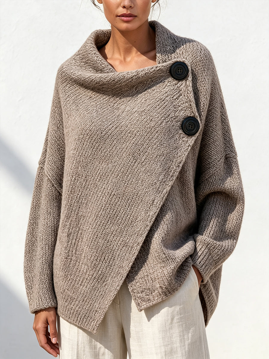 Cozy, Warm, And Loose-fitting Knit Cardigan