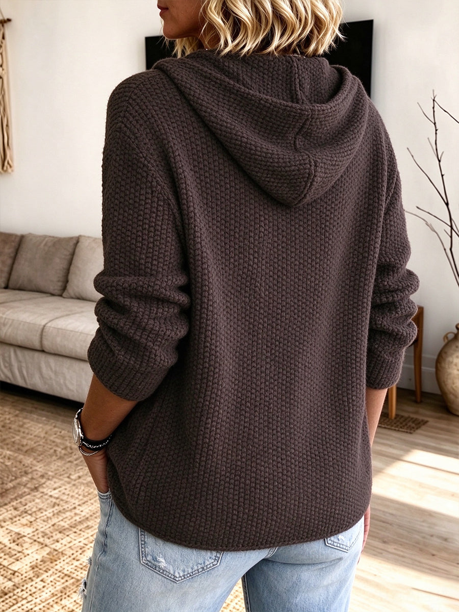 Cozy Textured Open-Front Cardigan