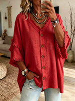 Chic Velvet Drop-Shoulder Sweatshirt