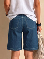 Women's High-waisted Casual Loose Denim Shorts
