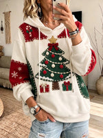 Christmas-print Cotton Hoodie