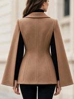 Women's Tailored Double-breasted Cape Blazer