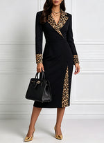 Cozy Star-patterned Loose-fit Knitted Maxi Dress