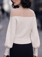 Women's Solid Color Stand Collar Long-sleeved Mesh-paneled Knit Top