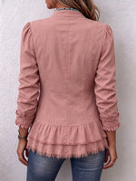 Romantic Lace Patchwork Cotton Linen Boho Jacket