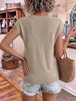 Solid-color Cable-knit Top With Batwing Sleeves And A Relaxed, Loose Fit