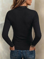 Long-sleeve Top With Lace-up Detailing And Mesh Paneling