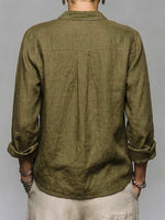 Casual Linen And Cotton Shirt