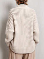 Cozy Chunky-knit Ribbed Wrap Cardigan