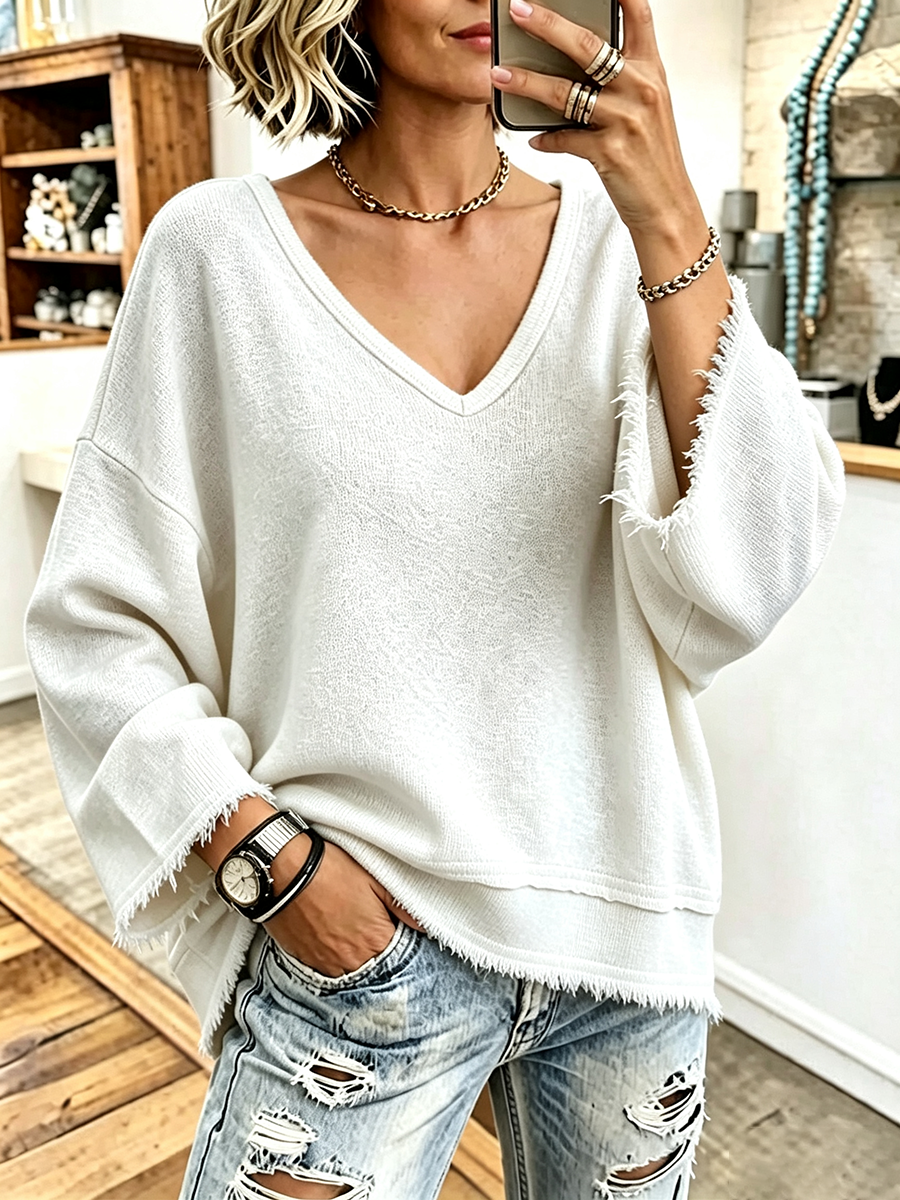 Cozy Vintage-style Washed Sweatshirt