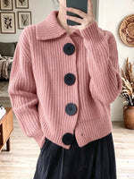 Vibrant Chunky Knit Statement Cardigan