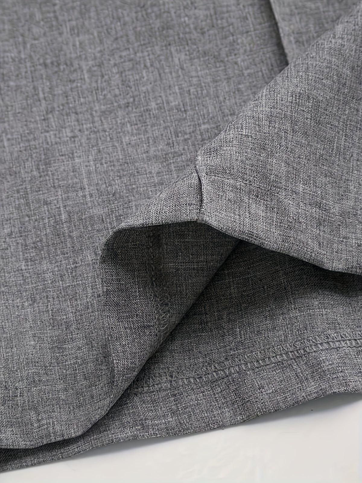 Chic And Sophisticated Grey Wide-leg Trousers With A Wrap-waist Design.