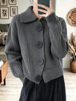 Vibrant Chunky Knit Statement Cardigan