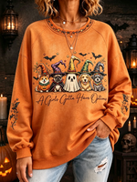 Graphic Sweatshirt For Cute Halloween