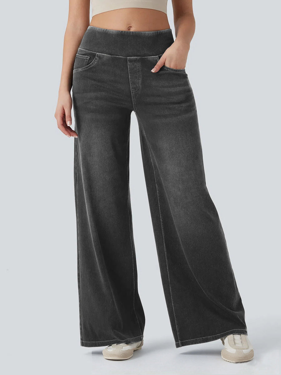 Casual, Comfortable, And Stretchy Elastic-waist Soft Denim Jeans