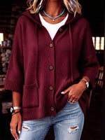Cozy Chic Hooded Knit Cardigan