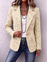 Vintage-style Lily Jacquard Slim-fit Blazer