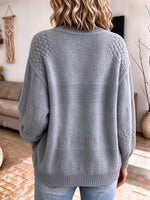 Cozy Textured Tie-Front Knit Cardigan