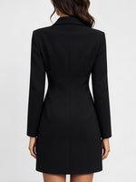 Asymmetric Blazer-style Mini Dress