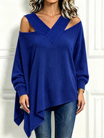 Chic Cozy Cutout Neckline Knit Top
