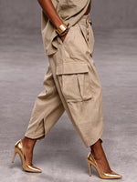 Cozy Utility Cargo Harem Pants