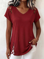 Cozy Boho Cut-out Cotton Top