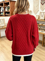 Cozy Cable-knit Oversized Sweater