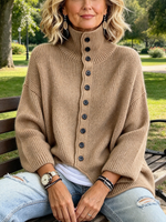Relaxed Oversized Asymmetric Sweater.
