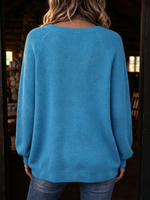 Cozy Waffle Knit Henley Top
