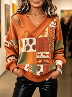 Chic Cutout Autumnal Sweatshirt