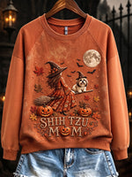 Halloween Autumn Graphic Sweatshirt