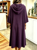 Relaxed-fit Casual Cotton Waffle-knit Hooded Dress