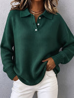 Cozy Chic Polo Hooded Knit Sweater
