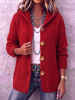 Cozy Chic Hooded Knit Cardigan