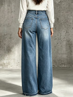 Casual Color-block Patchwork Jeans